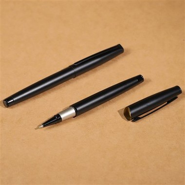Pluma de metal negro