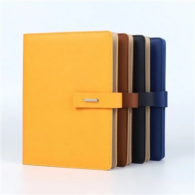 Cuaderno de cuero recargable